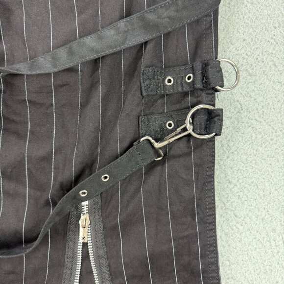 Tripp NYC Pants Womens 28 / 7 Black Godfather Stripe Super D Ring Flare Wide Leg - Picture 8 of 12